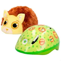 K3yriders Capacete Júnior Capa De Pelúcia De Leão