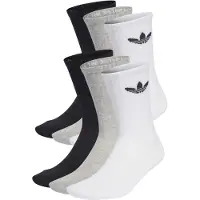 Adidas Meias Crew Trefoil Cushion 6 Pares