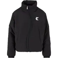 Karl kani Casaco de inverno preto / branco