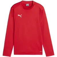 Puma Sweatshirt de desporto vermelho vivo / branco