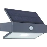 Lutec Candeeiro de parede exterior LED solar ARROW, cinzento escuro, 18 cm, com