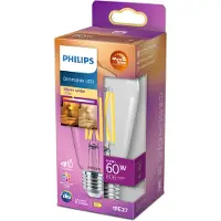 Philips lâmpada LED E27 Edison filamento luz quente 5,9 W | 60 W
