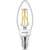 Philips Lâmpada LED E14 | vela | luz quente | 5W
