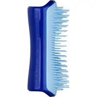Pet Teezer Escova para animais de estimação para remoção de pelo e cuidados de higiene para cães Azul