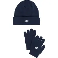 Nike Gorros azul escuro / branco