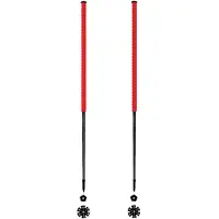 Les batons d'Alain - Bastões ski - Cerise para Unissexo - Tamanho 145 cm - Vermelho