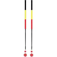 Les batons d'Alain - Bastões ski - Belgique para Unissexo - Tamanho 115 cm - Vermelho