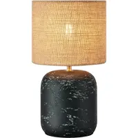 Markslöjd Candeeiro de mesa Montagna, betão, juta, altura 32 cm