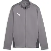 Puma Casaco deportivo 'TeamGoal' cinzento / cinzento escuro / branco