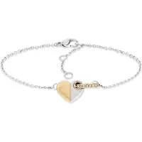 Tommy Hilfiger Bracciale In Acciaio Con Cuore Bicolore — Bracciale