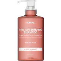 Kundal Shampoo nutritivo Protein Bonding Care para cabelos danificados e secos com fragrância Violet Muguet 500 ml