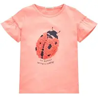 Tom Tailor Camiseta De Manga Curta Volant Artwork