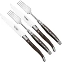 Laguiole En Aubrac CCF99WEIHL, conjunto de talheres de 4 peças, madeira wengué