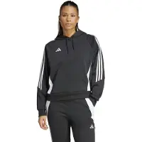 Adidas Sweatshirt de desporto 'Tiro 24' preto / branco