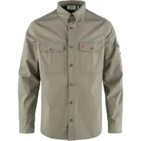 Fjällräven - Vestuário caminhada - Singi Trekking Shirt LS M Suede Brown para Homem - Tamanho S