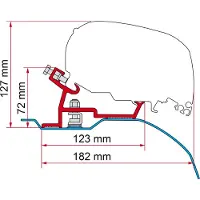 Fiamma Suporta Kit Ducato H2-l4