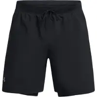 Under Armour Calças de desporto 'Launch 7' cinzento claro / preto