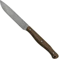 White River Knives White River Exodus 4 Natural Burlap Micarta, bainha de Kydex, faca de buscraft, Jacob Peterson design