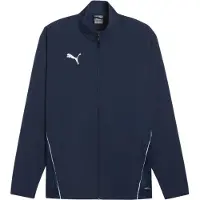 Puma Casaco deportivo 'TeamGoal' azul escuro / branco