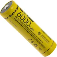 Nitecore NL2160HP, 21700 bateria de iões de lítio recarregável, 6000 mAh