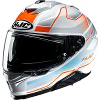HJC i71 Iorix MC27 Capacete Integral Azul/Laranja XS