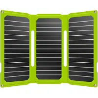 Powertec - Carregadores solares e baterias - Panneau Solaire Portable PTFlap24 - 5/12V para Unissexo - Verde