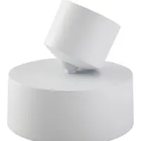 LINDBY Projetor LED Nivoria, Ø 14 cm, branco, giratório