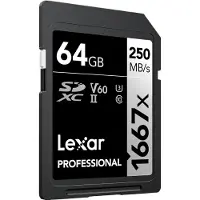 Lexar Cartão De Memória 1667x Sd Ush-ii 64gb