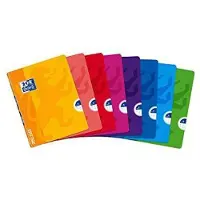 Oxford Hamelin Cadernos Agrafados A5+ Quadriculado 4x4 Capa De Plástico Openflex 48 Folhas Pacote Cores Sortido 10 Unidades