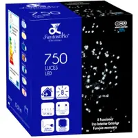 Fantastiko Fita Led Multifuncional Branca Quente Com 750 Luzes 37 Metros