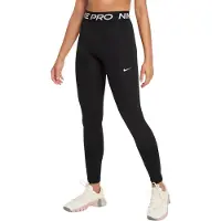 Nike Calças de desporto 'Pro' cinzento claro / preto / branco