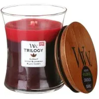Woodwick Trilogy Sun Ripened Berries Vaso 609g — Candela Profumata
