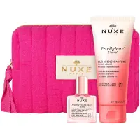 Nuxe Conjunto : Gel de Duche Floral Prodigieux para todo o corpo para todos os tipos de pele 100 ml + Óleo Corporal Hidratante Prodigieuse Florale para