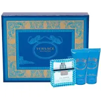 Versace Man Eau Fraiche Conjunto presente eau de toilette 50 ml gel de duche Man Eau Fraiche 50 ml Bálsamo aftershave Man Eau Fraiche 50 ml - 50ml