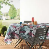 Douceur d'intérieur Toalha de mesa NAPPE RECTANGLE 150 x 240 CM POLYESTER IMPRIME JACALA BLEU - Multicolor - 150x240 cm