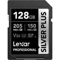 Lexar Cartão Sd Professional Silver Plus 128gb Sdxc V30 Uhs-i