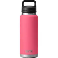 Yeti Rambler Bottle 36oz Chug Cap, Tropical Pink, garrafa térmica com bico para beber, 1L