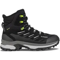 Lowa - Calçado caminhada homem - Randir GTX Mid Black/Grey para Homem - Tamanho 12 UK - Preto