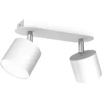 Eko-Light Luminária de teto Cloudy com duas lâmpadas brancas