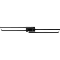 Briloner Candeeiro de teto LED Frame, controlo remoto, preto