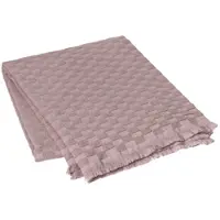 Broste Copenhagen Mantas LINO - Rosa - 130x180 cm
