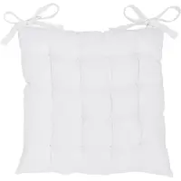 TODAY Almofada de cadeira Assise Matelassee 38/38 Panama Essential Craie - Branco - 38x38 cm