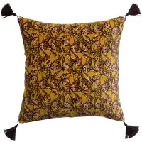 Vivaraise Capas de Almofada ANAE - Castanho - 45x45 cm
