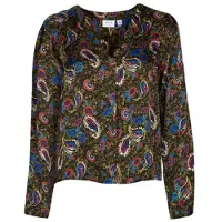 Vila camisas VISURINA V-NECK L/S TOP/ mulheres - Multicolor - FR 40