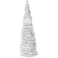 Bizzotto Decorações festivas CONO FOREST BIANCO H40 - Branco - Único