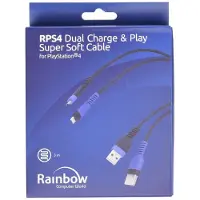 Rainbow Cabo Controlador Ps4 De Carregamento E Jogo Duplo
