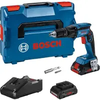Bosch Professional Chave De Fenda Para Gesso Cartonado Gtb18v-45+2x4.0ah Proc+gal18v-40+l-boxx