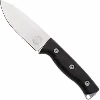 White River Knives Ursus Cub UR35-BBL CPM MagnaCut, Black Burlap Micarta faca de bushcraft, bainha de Kydex com pederneira