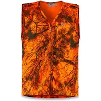 Fjällräven Värmland vest, orange camo, M