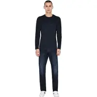 Armani Exchange para homem. 8NZM77ZJA5Z1510 Camisola Maglia navy (XXL), Casual, Algodão, Manga comprida, Marinho